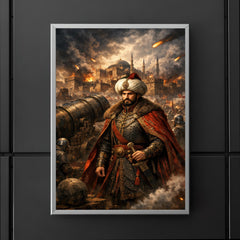 Mehmed II before Constantinople cannons poster 5