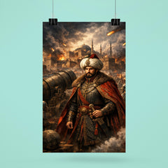 Mehmed II before Constantinople cannons poster 6