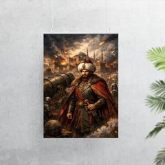 Mehmed II before Constantinople cannons poster 7