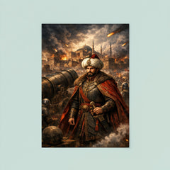 Mehmed II before Constantinople cannons poster 8