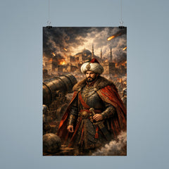 Mehmed II before Constantinople cannons poster 9