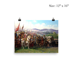 Mehmet II Conquering Constantinople by Fausto Zonaro, 1903 poster 3