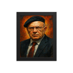Meir Dagan framed print on a plain backdrop in size 8"x10".