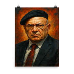 Meir Dagan poster on a plain backdrop in size 8"x10".