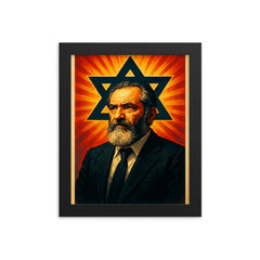 Meir Kahane framed print on a plain backdrop in size 8"x10".