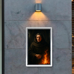Meister Eckhart in cathedral shadows and fire poster 2
