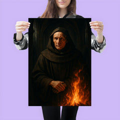 Meister Eckhart in cathedral shadows and fire poster 3