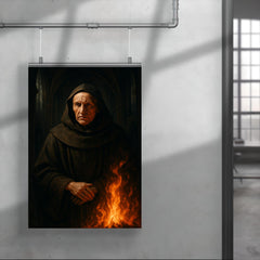 Meister Eckhart in cathedral shadows and fire poster 4
