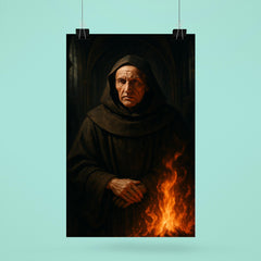 Meister Eckhart in cathedral shadows and fire poster 6