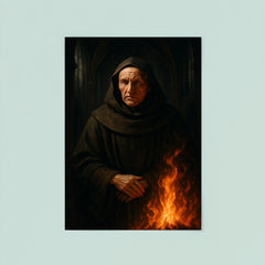 Meister Eckhart in cathedral shadows and fire poster 8