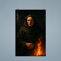 Meister Eckhart in cathedral shadows and fire poster 9