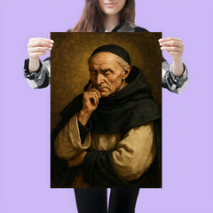 Meister Eckhart in Dominican habit contemplation poster 3