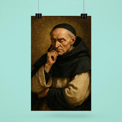 Meister Eckhart in Dominican habit contemplation poster 6