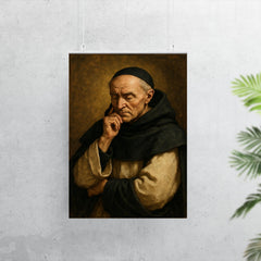 Meister Eckhart in Dominican habit contemplation poster 7