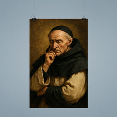 Meister Eckhart in Dominican habit contemplation poster 9