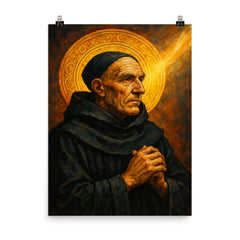 Meister Eckhart poster on a plain backdrop in size 8"x10".