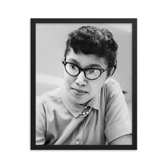 Melba Roy Mouton framed print on a plain backdrop in size 16"x20".