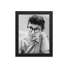 Melba Roy Mouton framed print on a plain backdrop in size 8"x10".