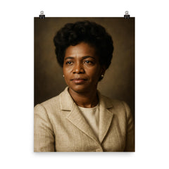 Melba Roy Mouton poster on a plain backdrop in size 8"x10".