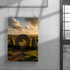 Men an Tol Cornwall England poster 4