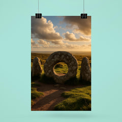 Men an Tol Cornwall England poster 6