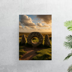 Men an Tol Cornwall England poster 7