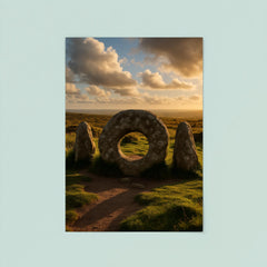 Men an Tol Cornwall England poster 8
