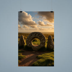 Men an Tol Cornwall England poster 9