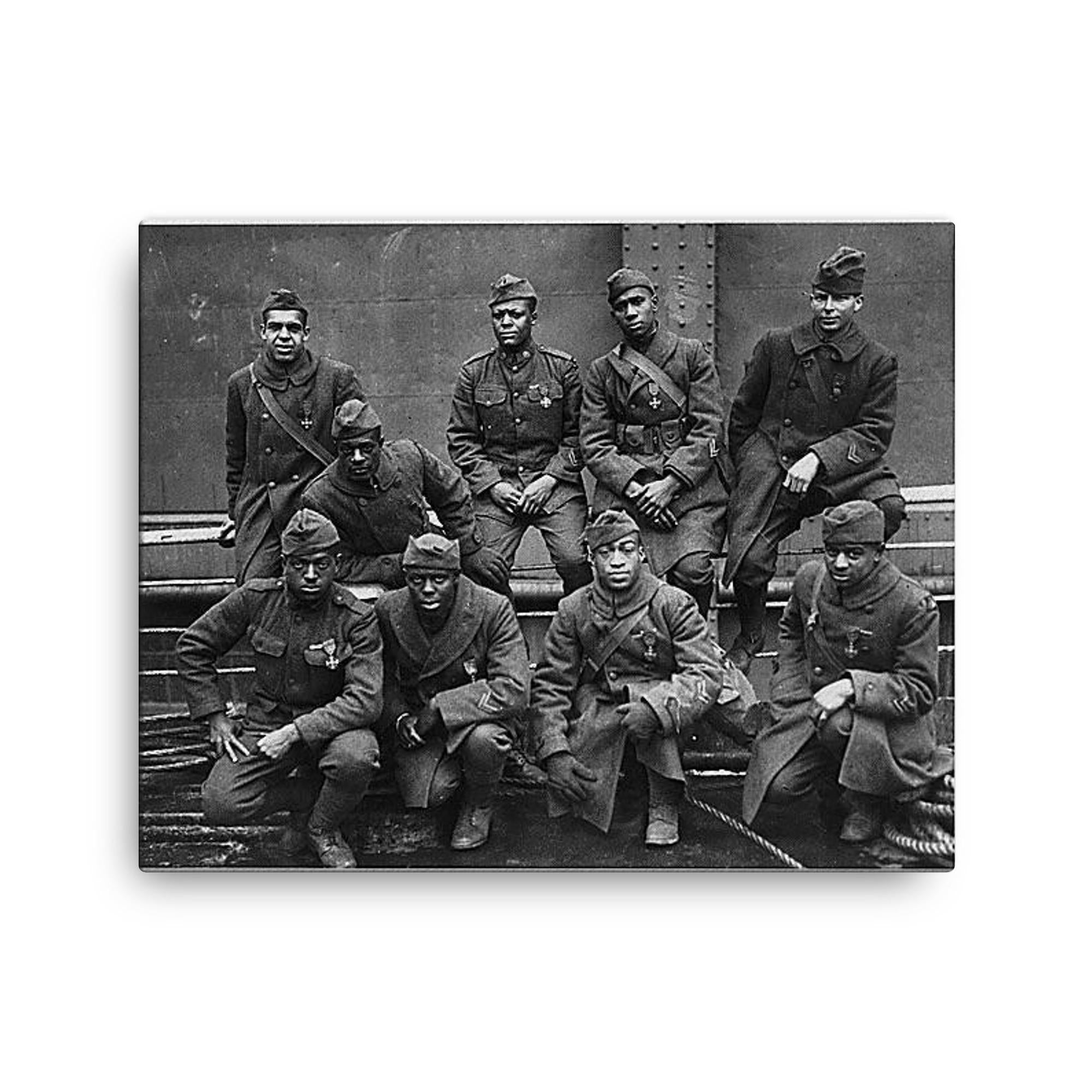 Harlem Hellfighters 369th Regiment WWI Heroes Canvas Print – Historic ...