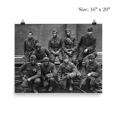 Men of the 369th Regiment (15th New York) Awarded Croix de Guerre for Gallantry in WWI, 1918 poster 2