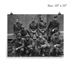 Men of the 369th Regiment (15th New York) Awarded Croix de Guerre for Gallantry in WWI, 1918 poster 5
