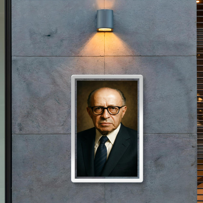 Menachem Begin portrait poster 2