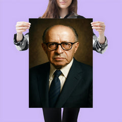 Menachem Begin portrait poster 3