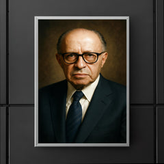 Menachem Begin portrait poster 5