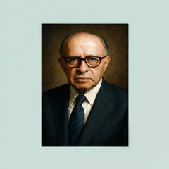 Menachem Begin portrait poster 8