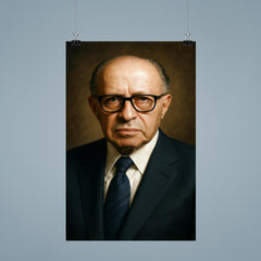 Menachem Begin portrait poster 9