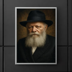 Menachem Mendel Schneerson portrait poster 5