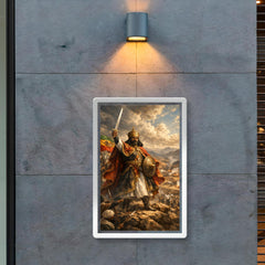 Menelik II at Adwa command ridge poster 2