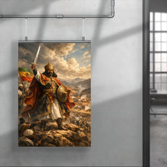 Menelik II at Adwa command ridge poster 4