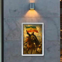 Menelik II at Adwa triumph poster 2
