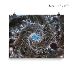 Messier 74 taken by James Webb Space Telescope poster 2