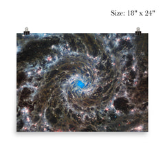 Messier 74 taken by James Webb Space Telescope poster 5