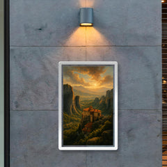 Meteora Monasteries Greece poster 2