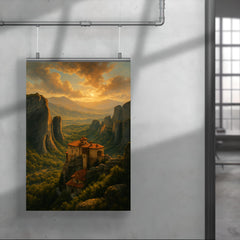 Meteora Monasteries Greece poster 4