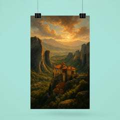 Meteora Monasteries Greece poster 6