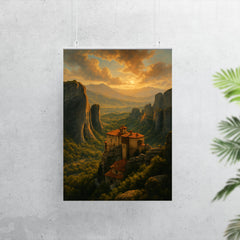 Meteora Monasteries Greece poster 7