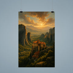 Meteora Monasteries Greece poster 9