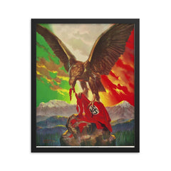 Mexico for Liberty, 1942 framed print on a plain backdrop in size 16"x20".
