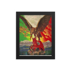 Mexico for Liberty, 1942 framed print on a plain backdrop in size 8"x10".