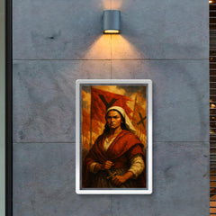 Micaela Bastidas before uprising banners poster 2